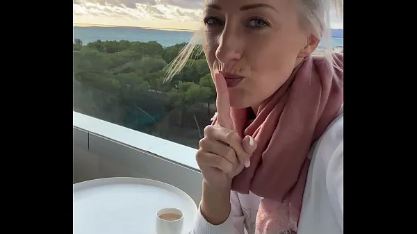 Hot I fingered myself to orgasm on a public hotel balcony in Mallorca clips Tube